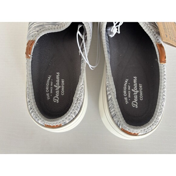 Dearfoams Women's Annie Clog Sneaker - Light grey heather  ~ size 8~ NEW - Picture 5 of 8